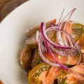Red onion and tomato